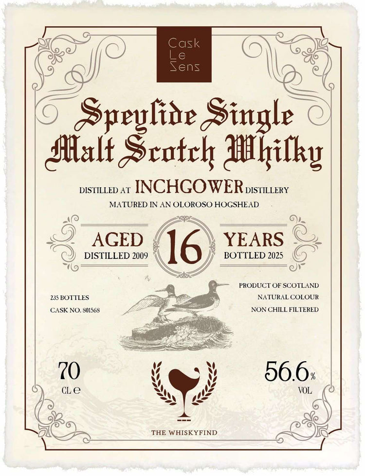 Cask Le Sens #5 x The WhiskyFind Inchgower 2009 16 years old