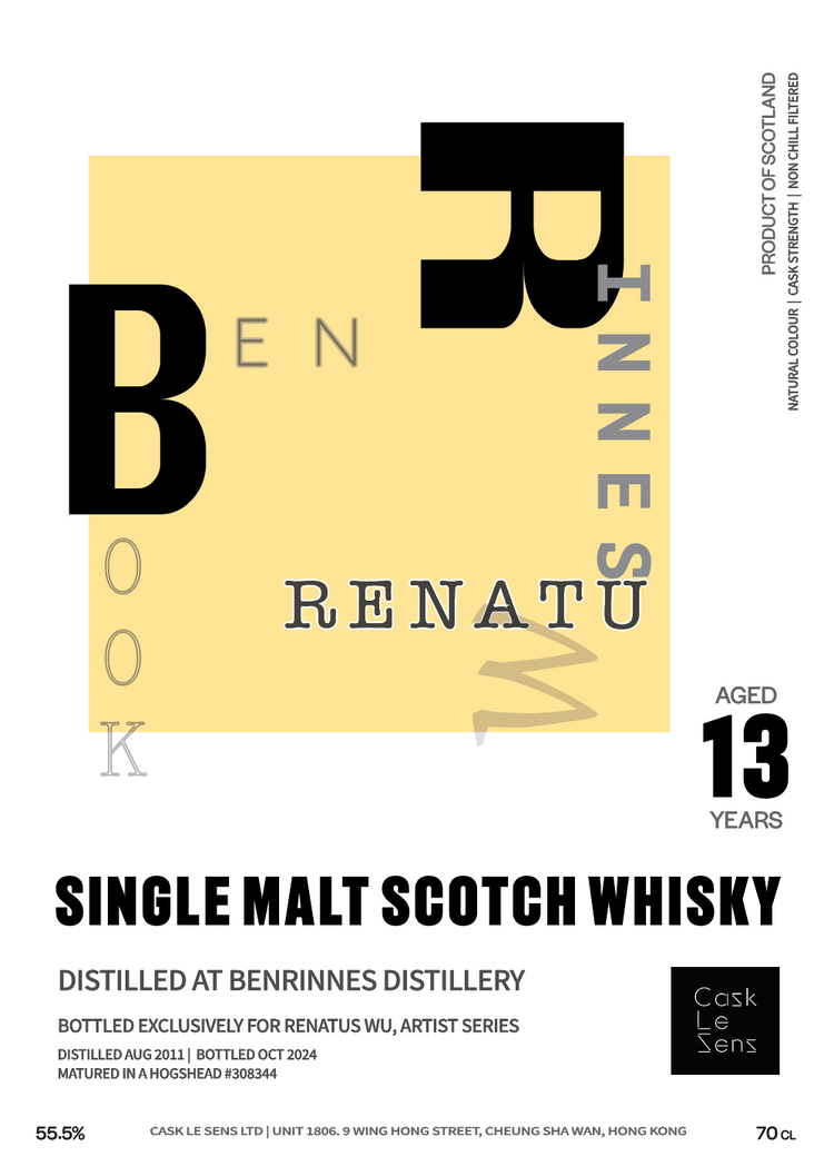Benrinnes 2011 13 years old For Renatus Wu by Cask Le Sens
