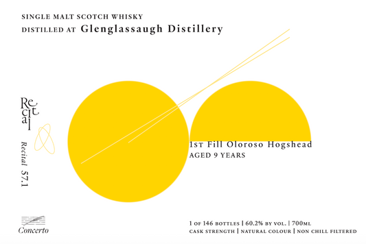 Whisky Concerto Recital 57.1 [Half/Full] Glenglassaugh 2014 9 years old